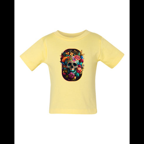 BELLA CANVAS BABY JERSEY TEE 3001B Skeleton Love and Flowers . Days Gone By